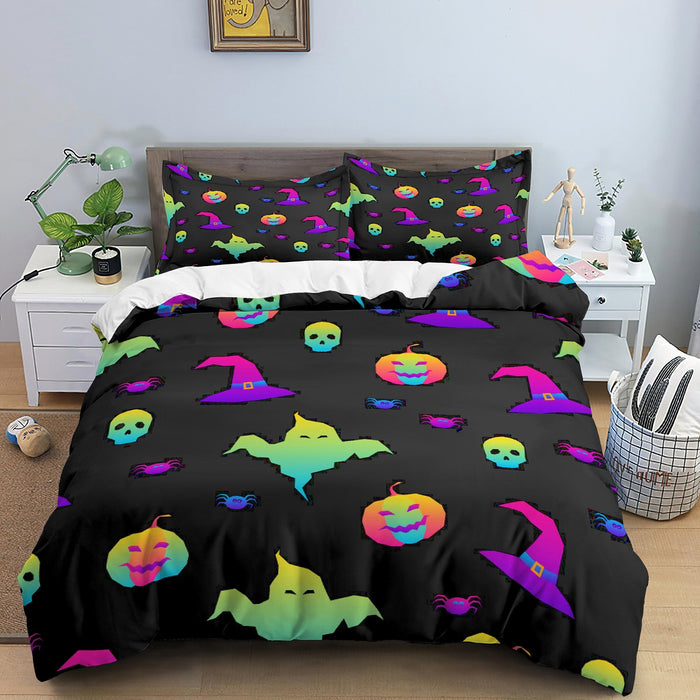 Ghost, Witch Hat, Pumpkin Halloween Bedding