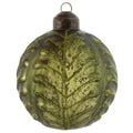 Glitter Sage Mercury Glass Ornament
