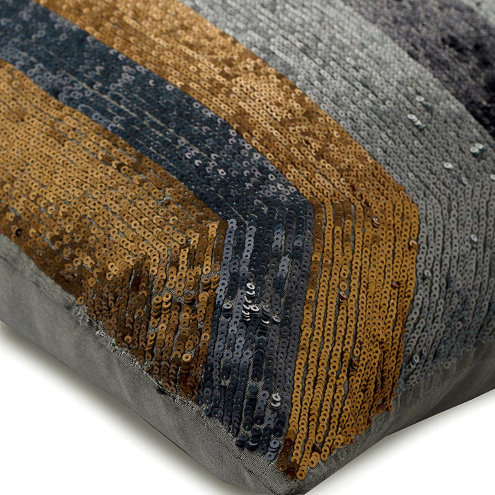 Glitz And Glitter Multicolor Silk Throw Pillow Cover