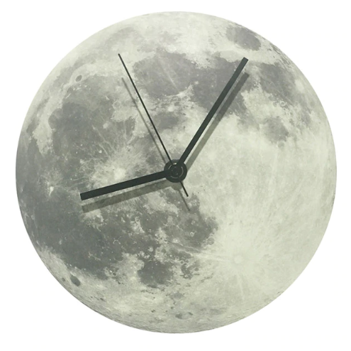 Glowing Moon Wall Clock
