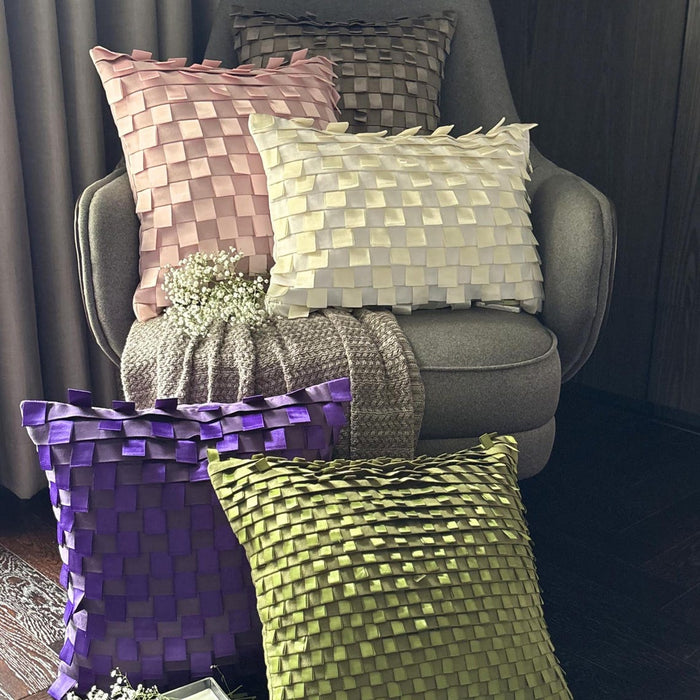 Go Green - Green Faux Suede Decorative Euro Sham