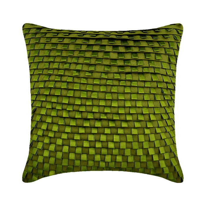 Go Green - Green Faux Suede Decorative Euro Sham