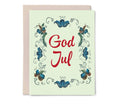 God Jul Card (Merry Christmas in Norwegian & in Swedish)