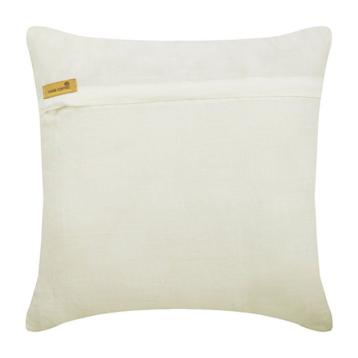 Going Tropical - Green Linen Throw Pillow Cover