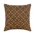 Gold Celebration - Gold Brown Art Silk Decorative Euro Sham