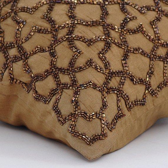 Gold Celebration Lattice Decorative Euro Sham