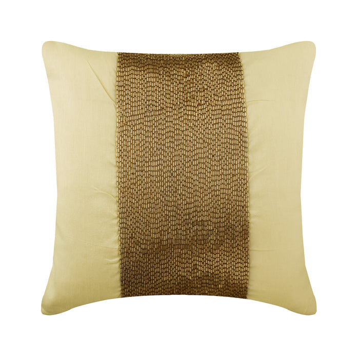 Gold Center - Gold Art Silk Decorative Euro Sham