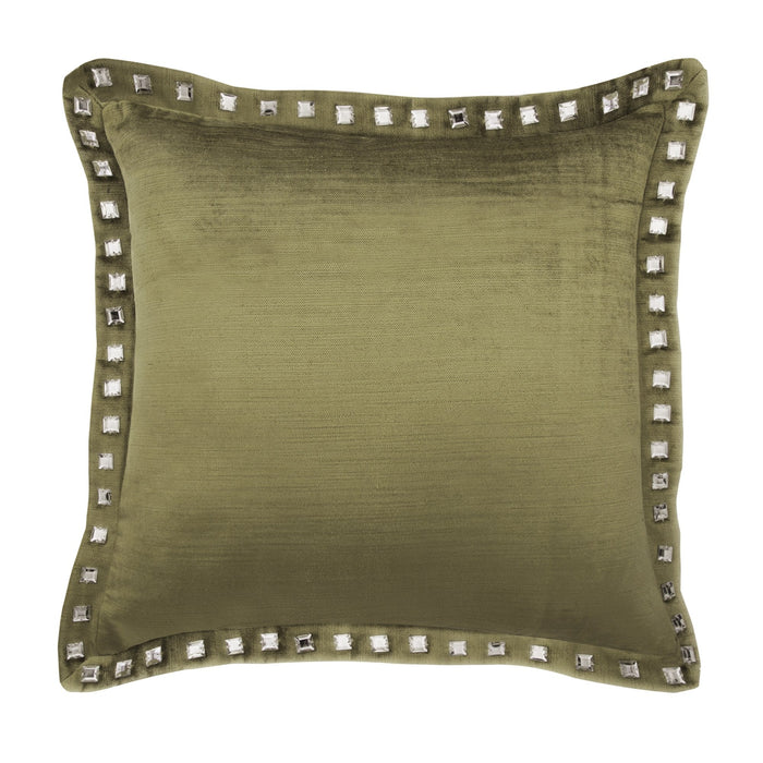 Gold Crystal Palace - Gold Velvet Throw Pillow Cover