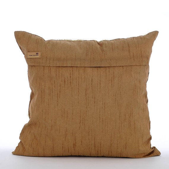 Gold Fest Throw Pillow Cover