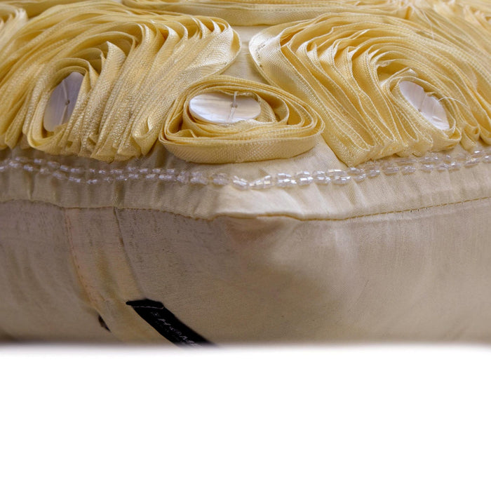 Gold Garden - Gold Art Silk Decorative Euro Sham