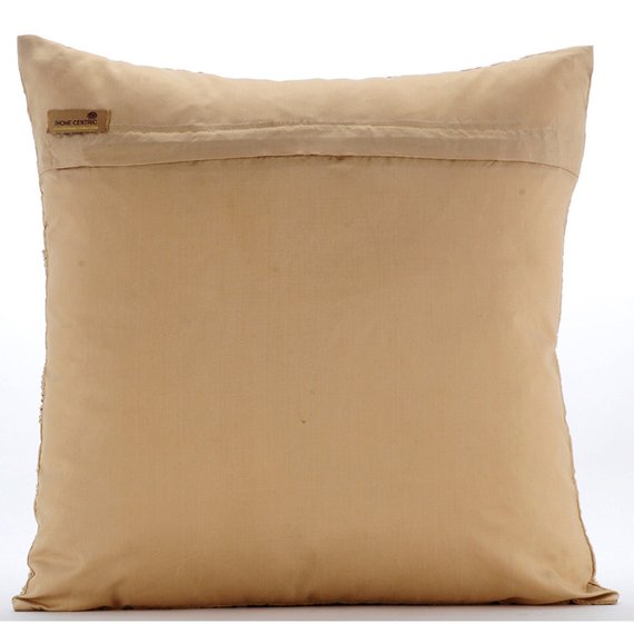 Gold Jardin - Gold Taffeta Decorative Euro Sham