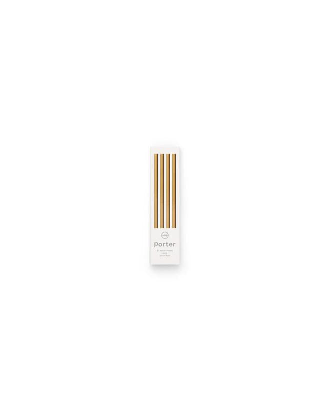 Golden Metal Reusable Straws by Porter at Golden Rule Gallery in Excelsior, MN