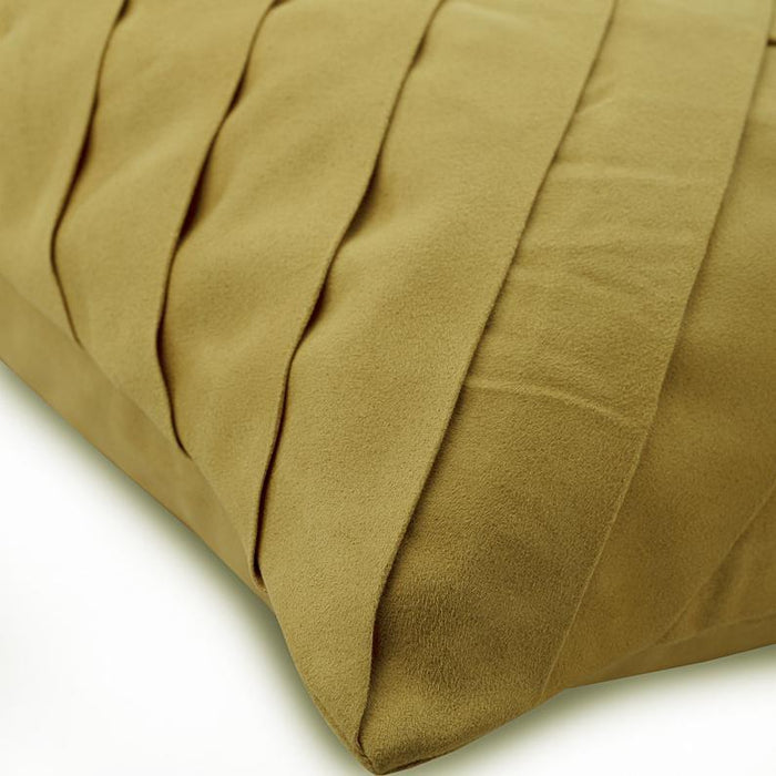 Gold No Limits No Lines - Dull Gold Suede Decorative Euro Sham