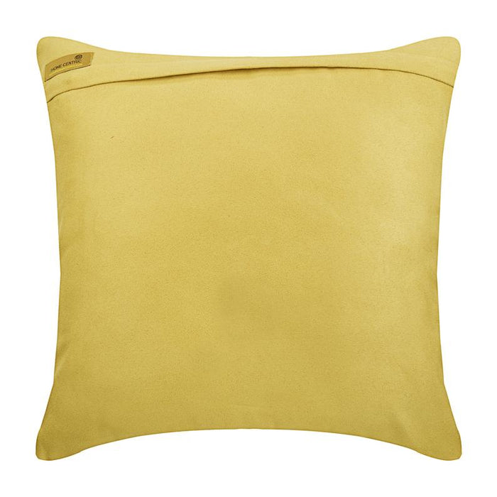 Gold No Limits No Lines - Dull Gold Suede Throw Pillow Cover