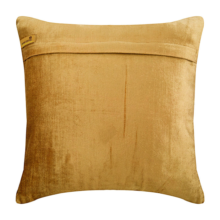 Gold Spill - Gold Velvet Throw Pillow Cover