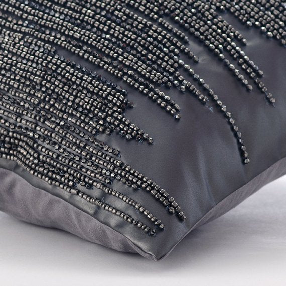 Gold Spill - Gold Velvet Throw Pillow Cover