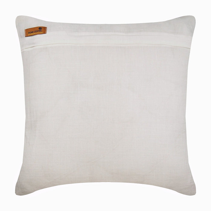 Gold Starfish - Ivory Cotton Linen Decorative Euro Sham