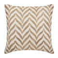 Golden Divide - Ivory Cotton Linen Decorative Euro Sham