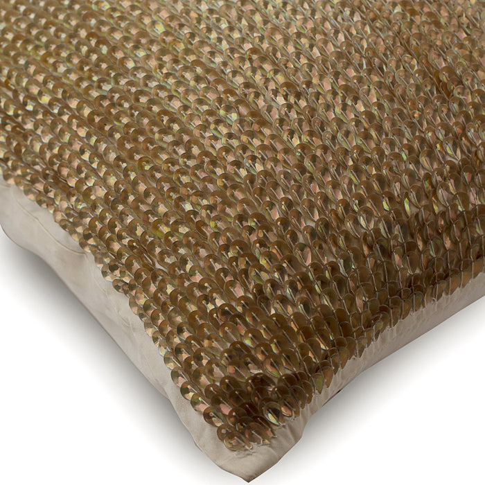 Golden Drops Silk Decorative Euro Sham