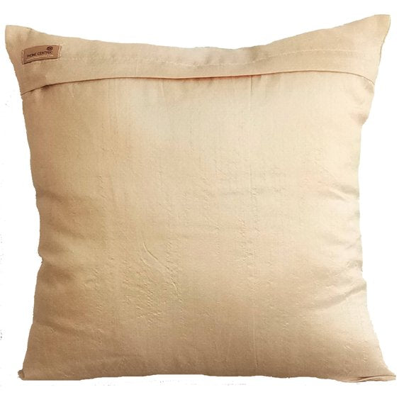 Golden Sparkle - Gold Art Silk Throw Pillow Cover