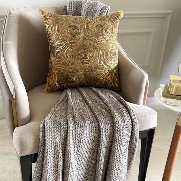 Golden Touch - Gold Art Silk Decorative Euro Sham