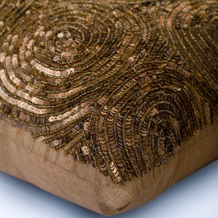 Golden Touch - Gold Art Silk Decorative Euro Sham
