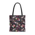Stylish Gothic Teddy Tote Bag (Grey) features playful designs, perfect for any outing or travel.