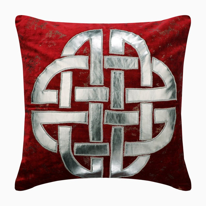 Greek Aphrodite Red Velvet Euro Sham Cover