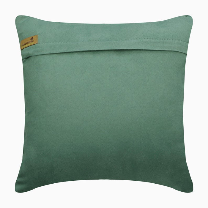 Greek Brizo Teal Blue Applique Euro Sham Cover