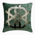 Greek Brizo Teal Blue Throw Pillow Cover