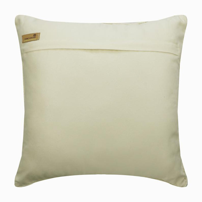 Greek Irene Ivory Velvet Geometric Throw Pillow Cover