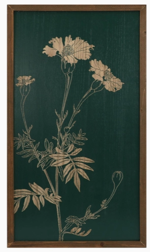 Green Floral Wall Décor