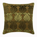 Green Lotus Silk Decorative Euro Sham
