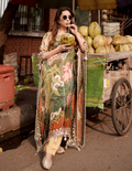 Street Side Nariyal Green Moroccan Silk Kaftan