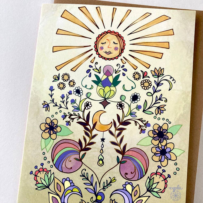 Greeting Card: Sun Glow Mystic