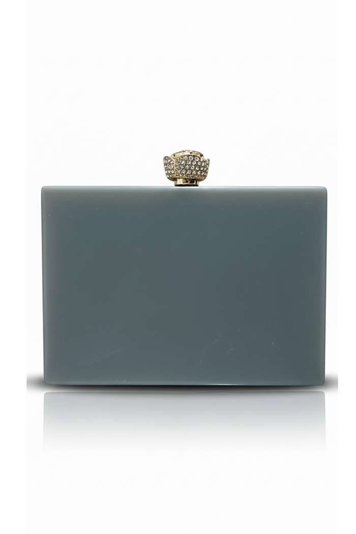 Grey Aura Resin Clutch