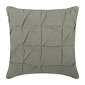Grey Linen Texture - Gray Cotton Linen Decorative Euro Sham