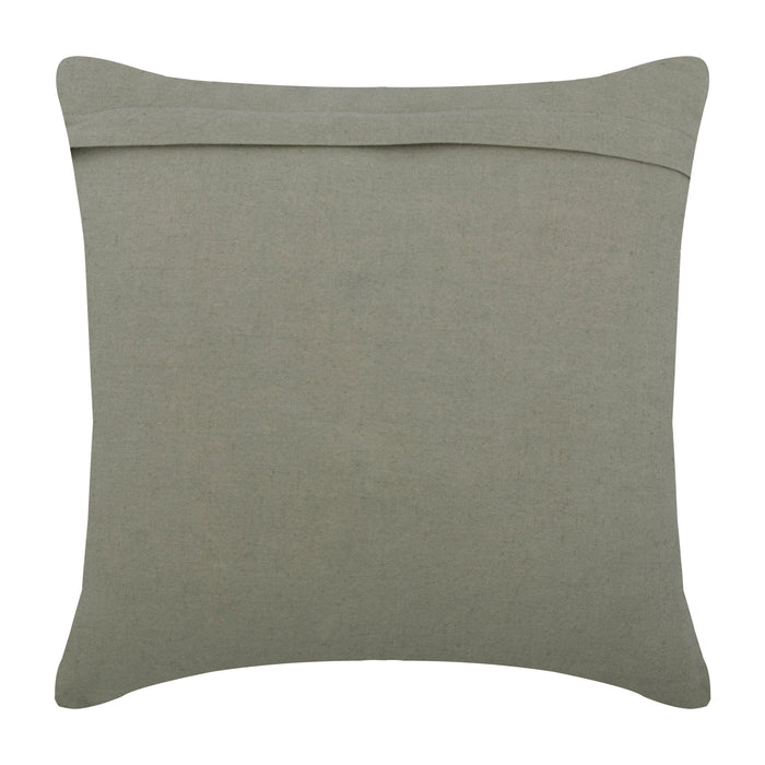 Grey Linen Texture - Gray Cotton Linen Throw Pillow Cover
