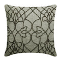 Grey Magnet Beaded Throw Pillow Cover