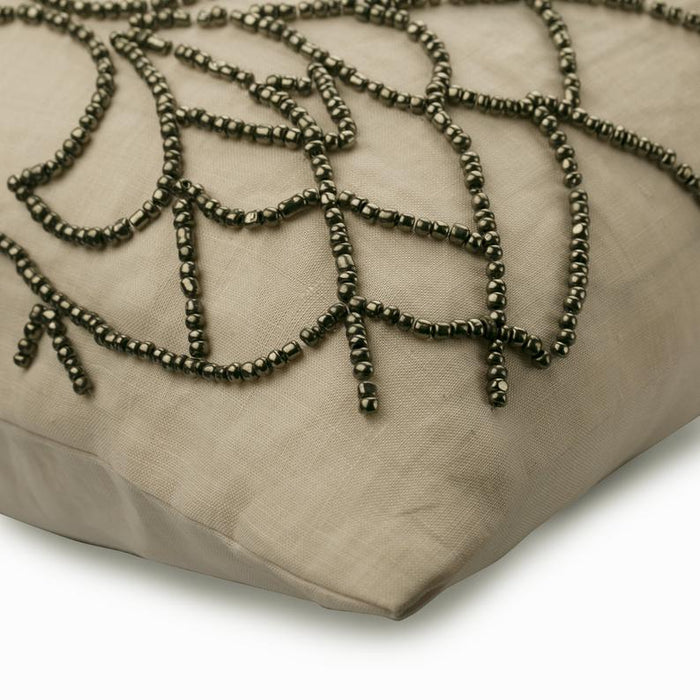 Grey Magnet - Grey Linen Throw Pillow Cover
