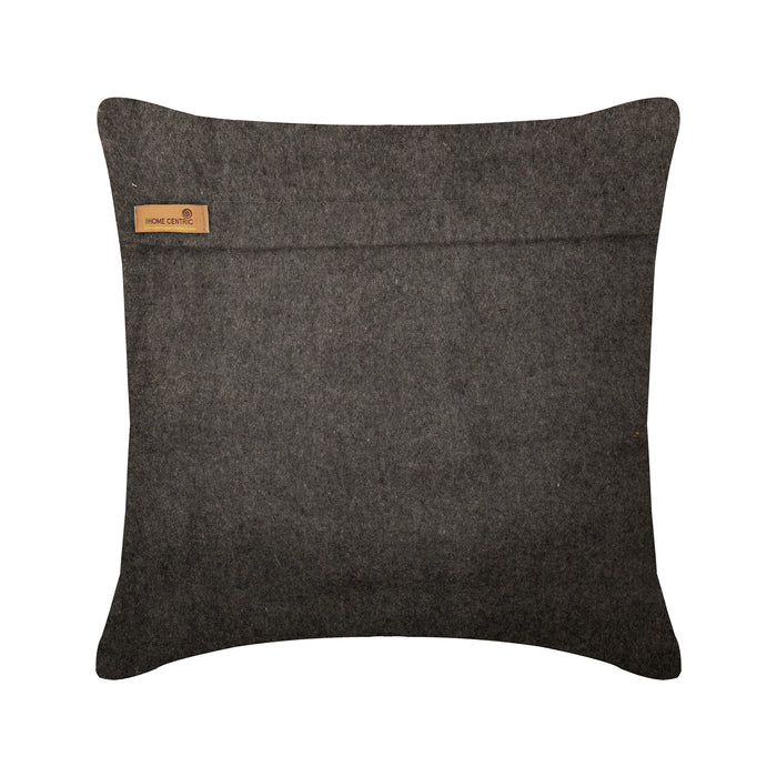 Grey Sophistication - Ash Gray Felt Throw Pillow Cover