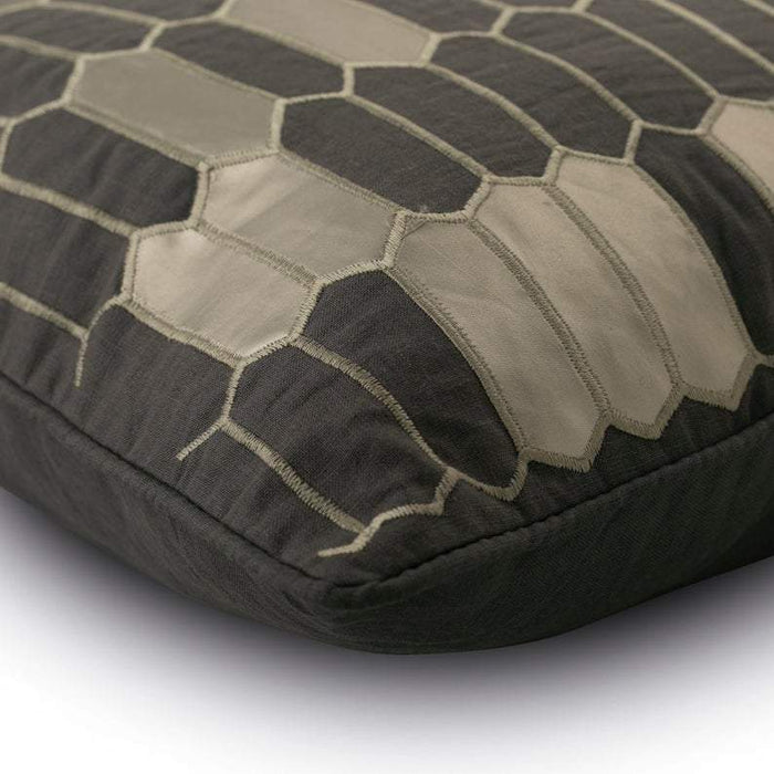 Grey Heist Linen Decorative Euro Sham