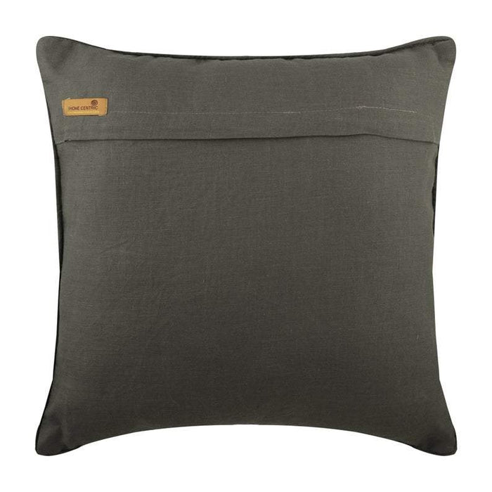 Grey Heist Applique Decorative Euro Sham