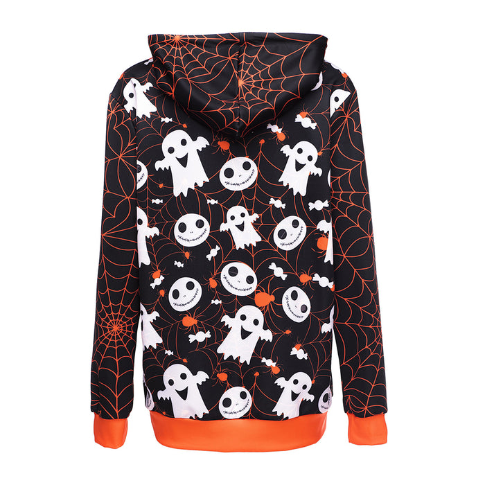 Halloween Hooded Pocket Sweatshirt
