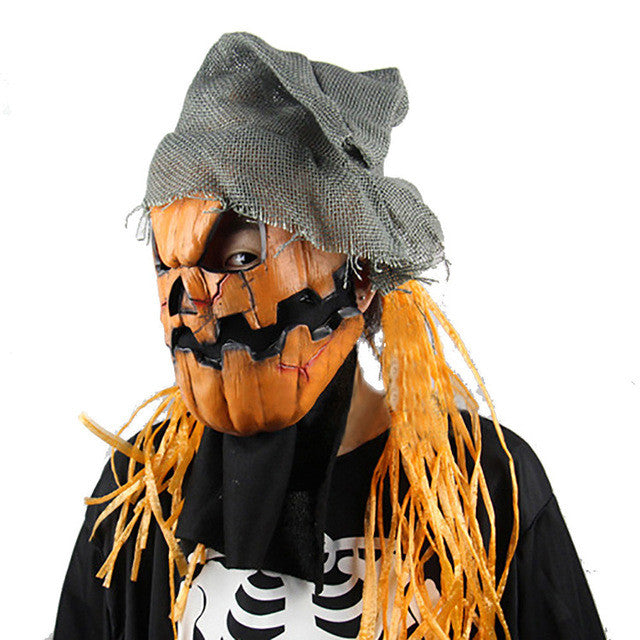Halloween Pumpkin Scarecrow Mask