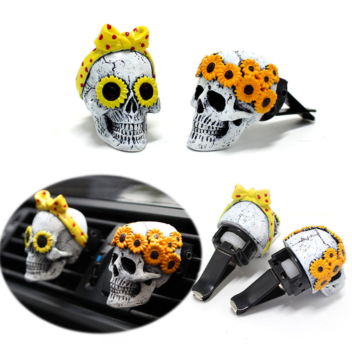 Happy Skeletons Car Air Vent Diffusers 2pc Set