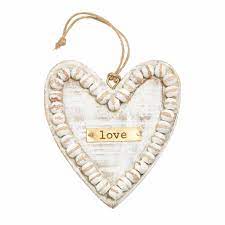 Heart Beaded Plaque Ornamnt #46700117H