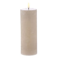 Hughe LED Pillar Candle | Taupe | 20cm - Suzie Anderson Home