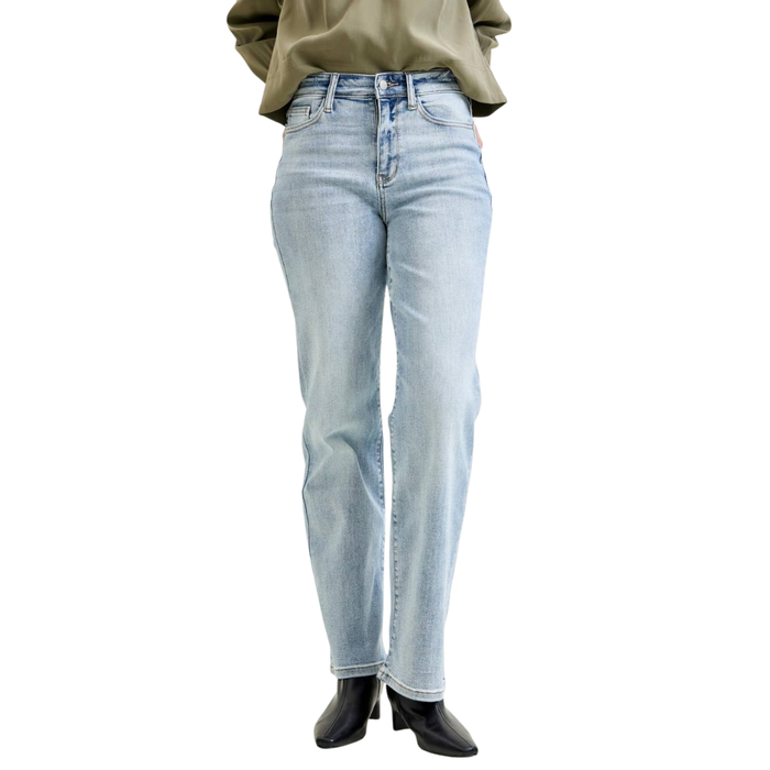 HW LT. Wash Straight Leg Jeans