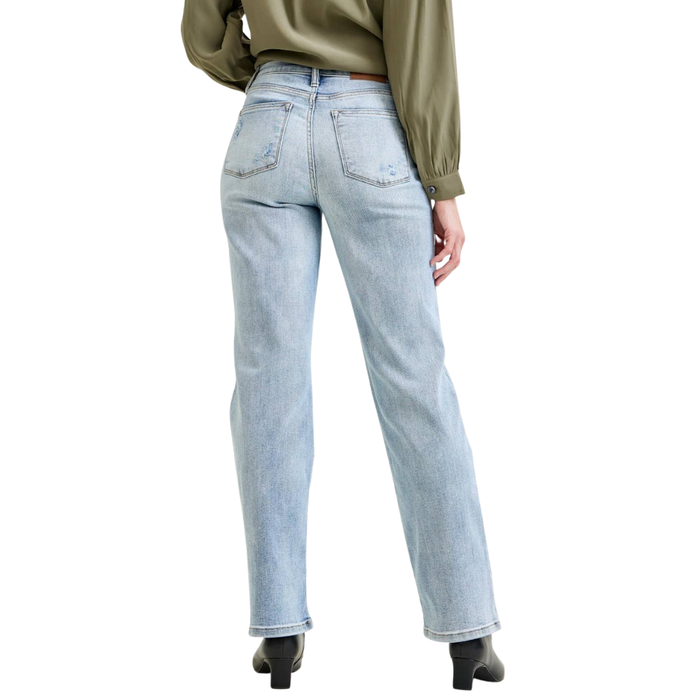 HW LT. Wash Straight Leg Jeans